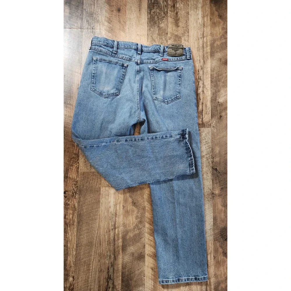Wrangler Premium Quality Mens Straight Leg Jeans Light‎ Wash 38x29 1096FXVDB